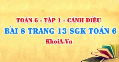 Bài 8 trang 13 SGK Toán 6 tập 1 Cánh Diều